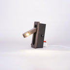 LED bedside reading light shown flush when switched off