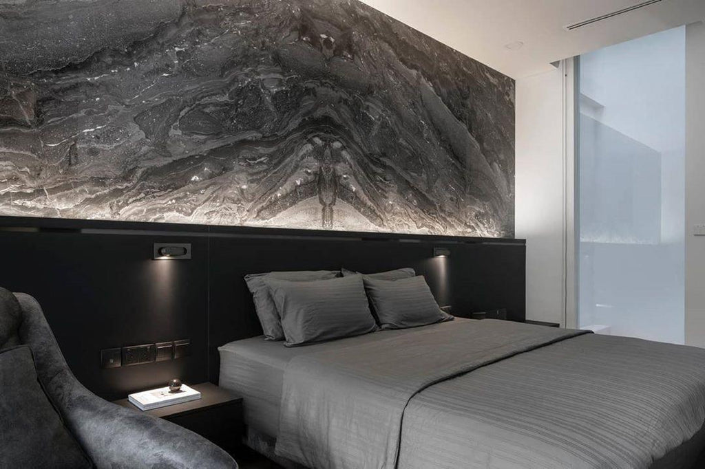 LED bedside reading light flush position detail