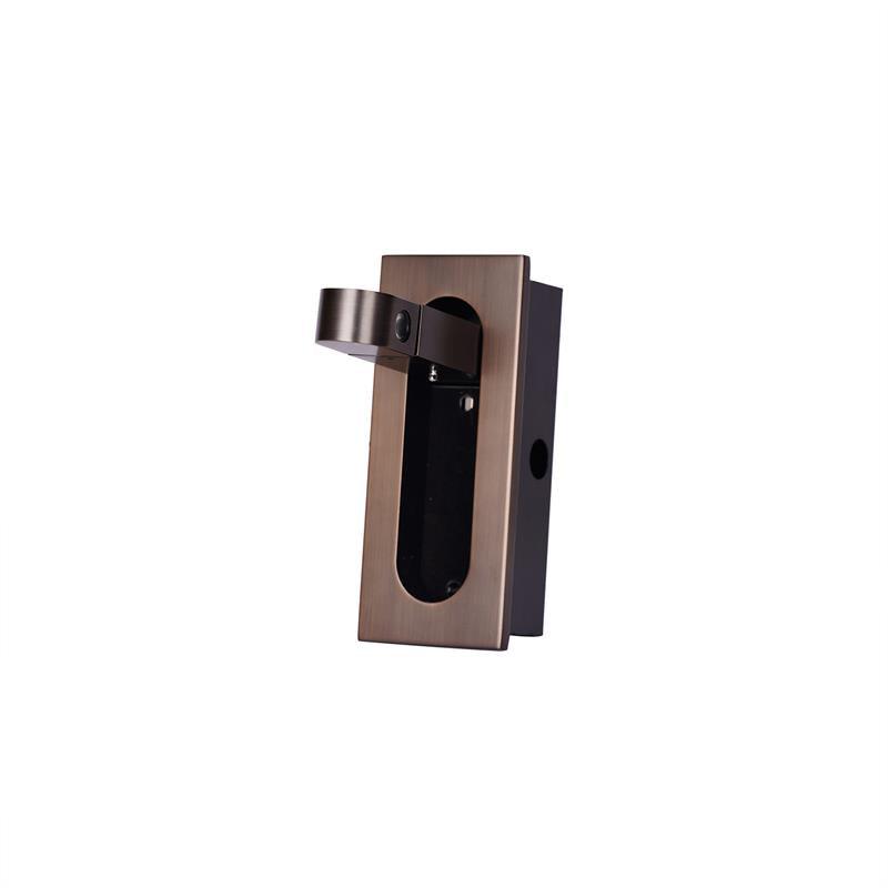 LED bedside reading light pushed flush to the wall plate