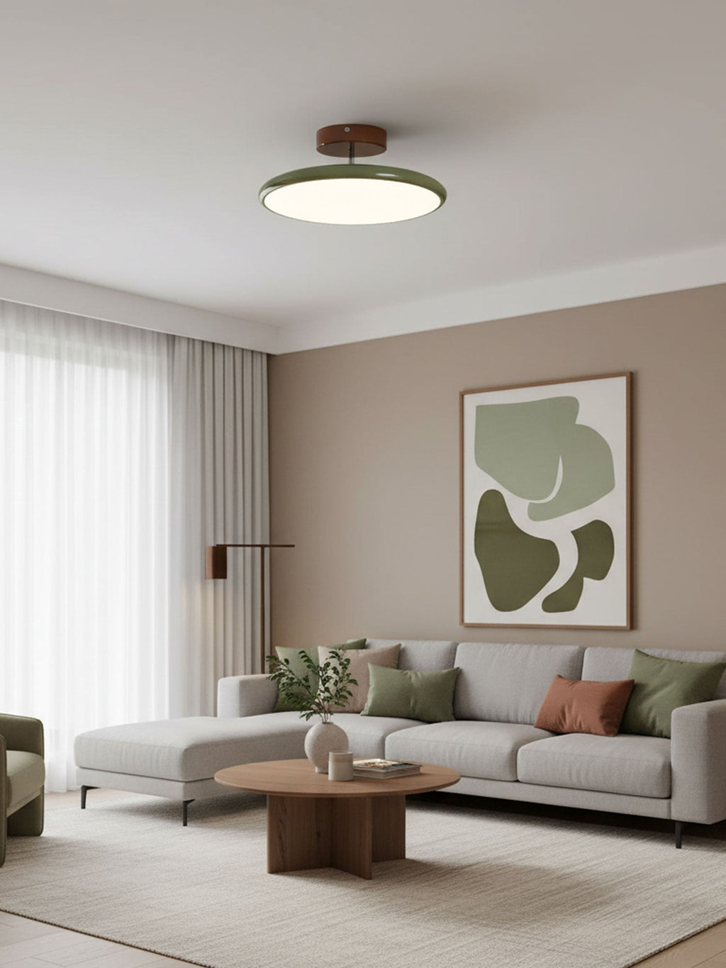 Loftlampe, Drift justerbar svingarm, akrylskærm, integreret LED