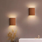 Sculptural Resin Wall Lamp With Warm LED Glow, Nordic Style