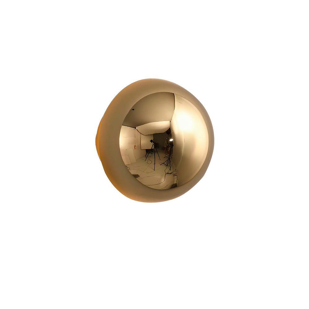 Aurum Sphere Væglampe, Spejlpoleret Metal, Integreret LED