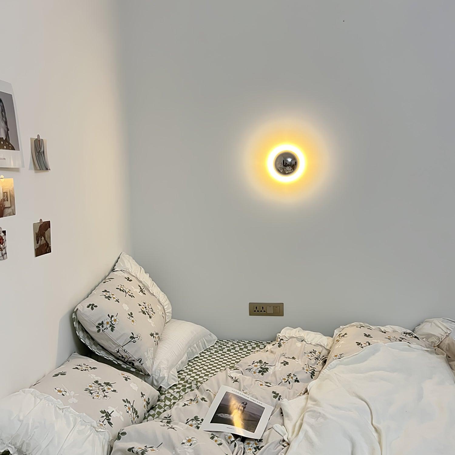 Aurum Sphere Væglampe, Spejlpoleret Metal, Integreret LED