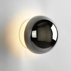 Aurum Sphere Væglampe, Spejlpoleret Metal, Integreret LED