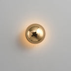 Aurum Sphere Væglampe, Spejlpoleret Metal, Integreret LED