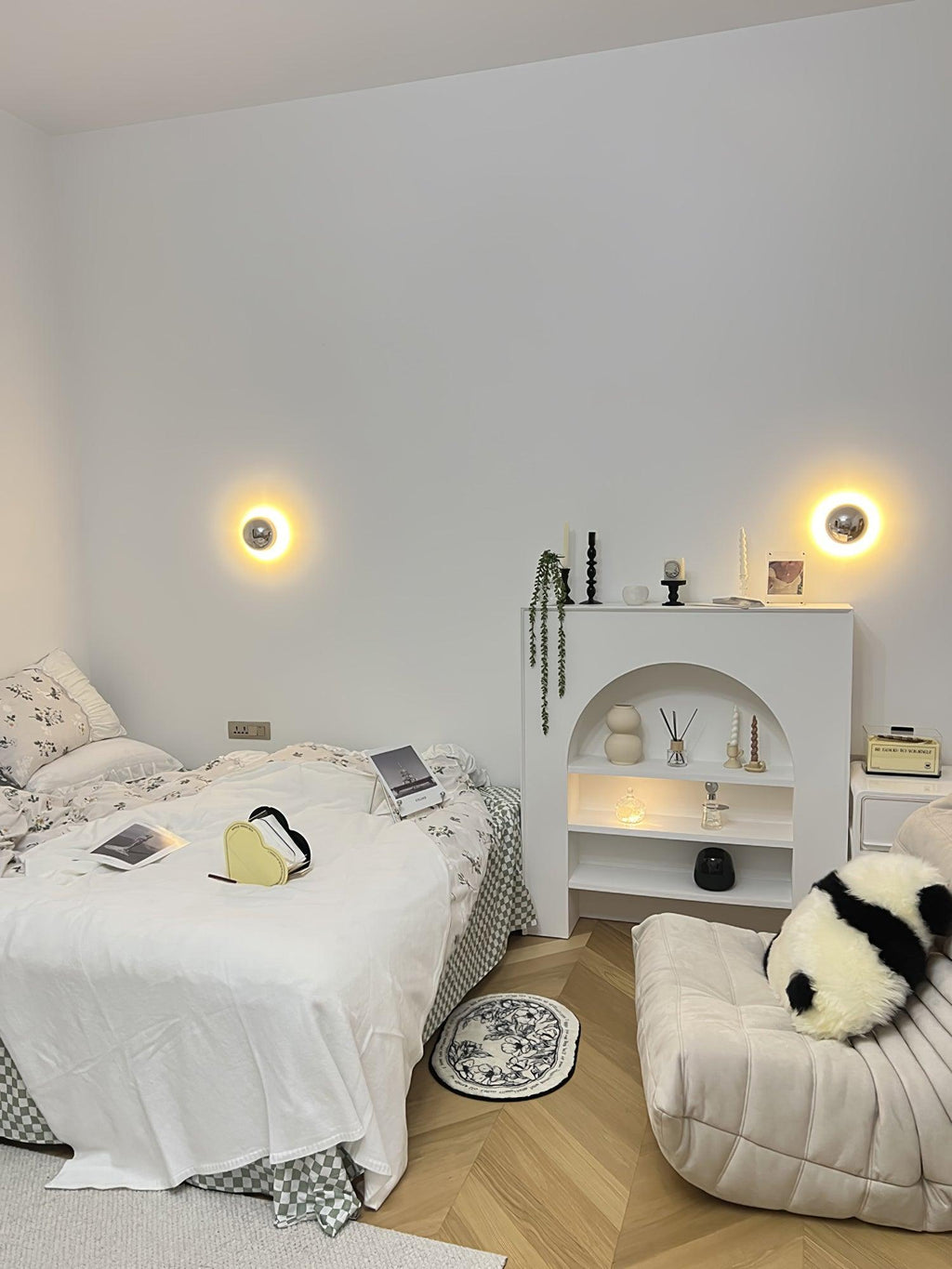 Aurum Sphere Væglampe, Spejlpoleret Metal, Integreret LED