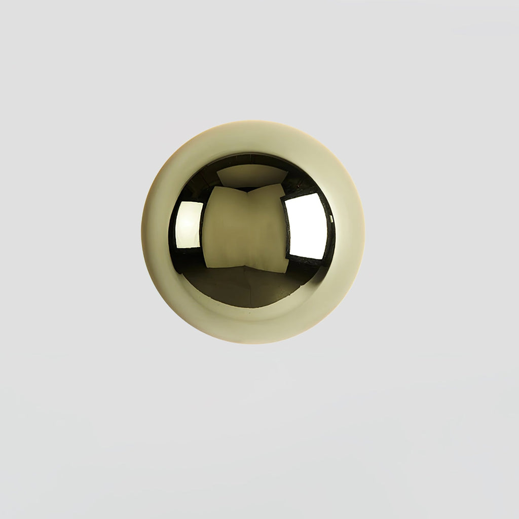 Aurum Sphere Væglampe, Spejlpoleret Metal, Integreret LED