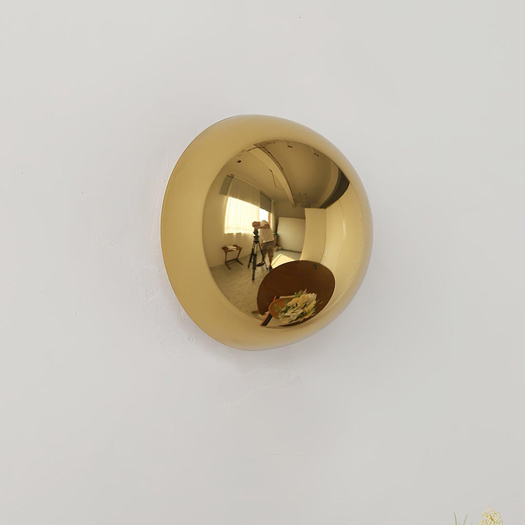 Aurum Sphere Væglampe, Spejlpoleret Metal, Integreret LED