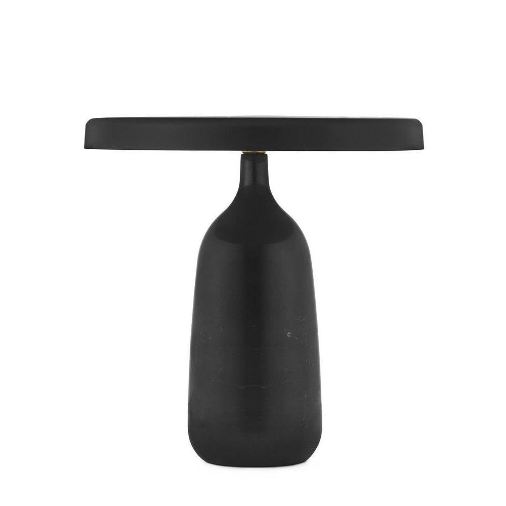 A second studio product shot of the black Clérachic table lamp, disc shade level above the base, slightly tighter crop.