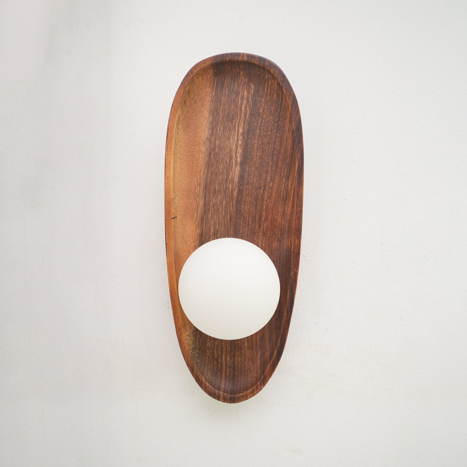 Walnut wood wall lamp dimension reference diagram