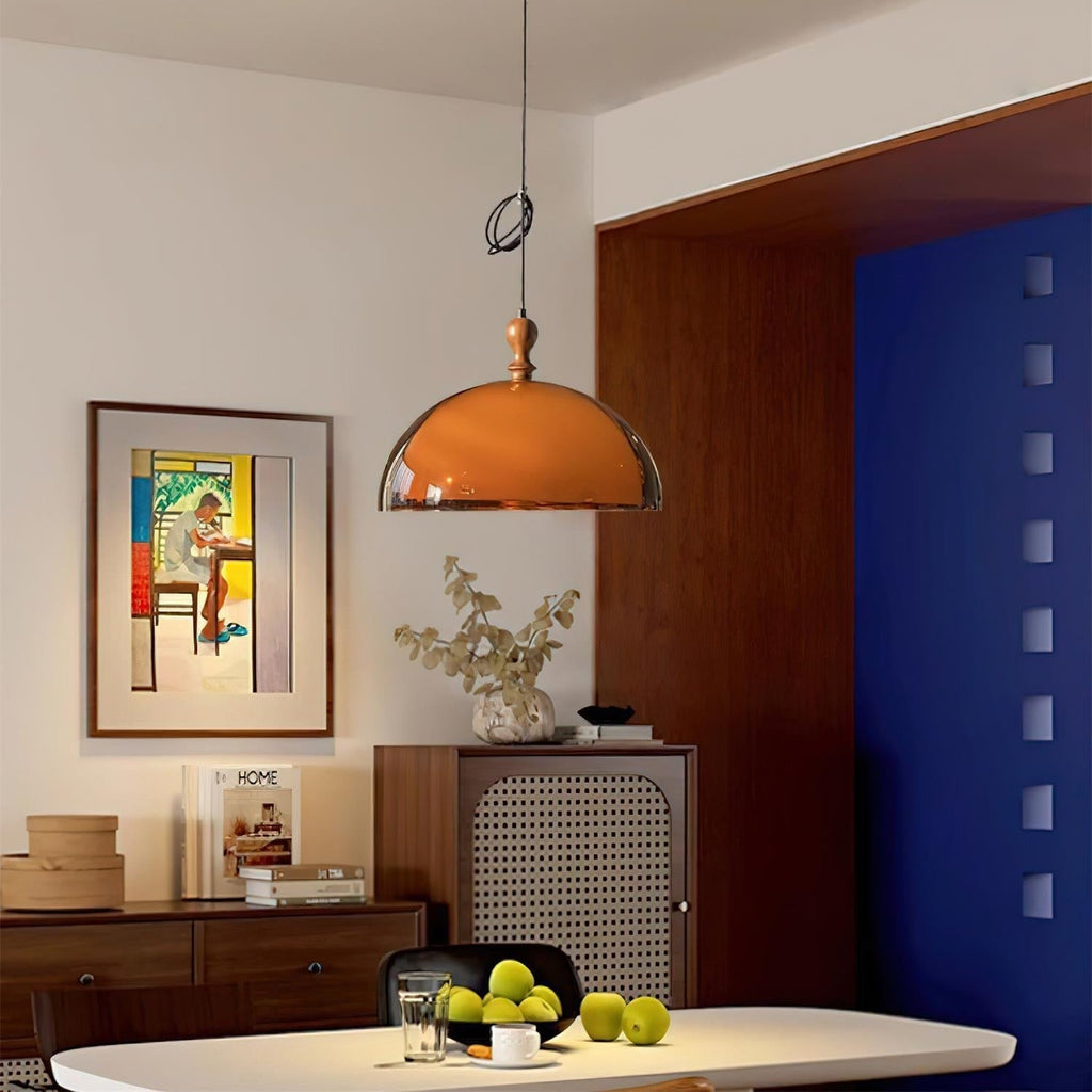 Maribel Adjustable Pendant Light, Industrial Acrylic Shade, Swing Arm