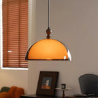 Maribel Adjustable Pendant Light, Industrial Acrylic Shade, Swing Arm
