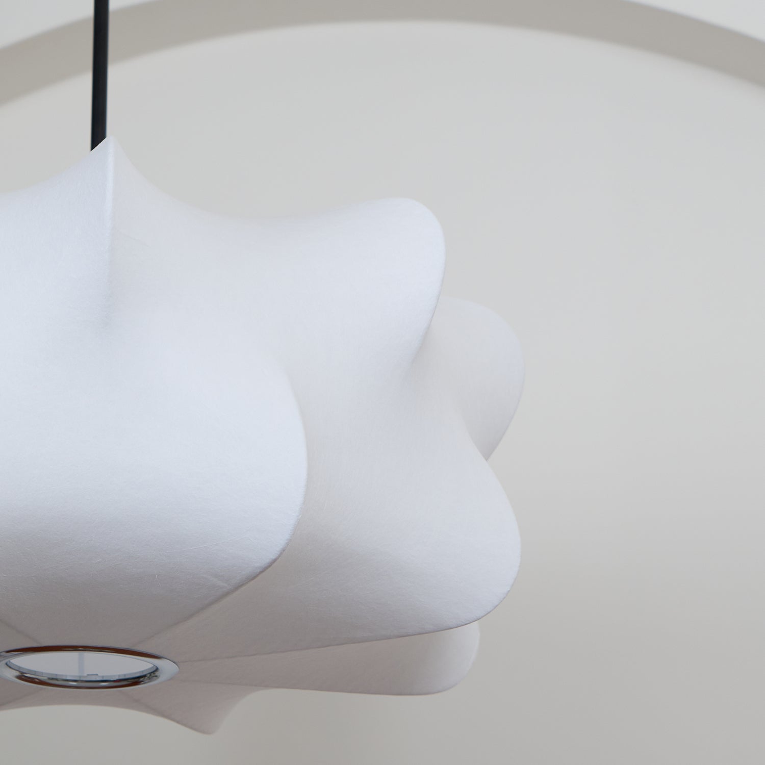 Elysia pendant light with its cloud-like form lit softly