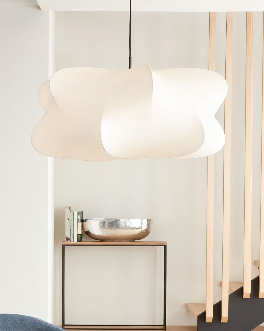 Elysia pendant light above a dining table in a modern home
