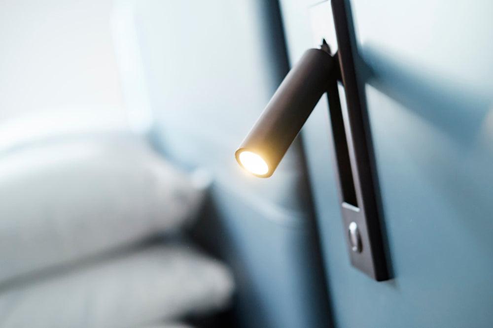 Indbygget væglampe til sengebord, foldbar læselampe, LED 3000K, dæmpbar