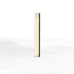 Kristy alabaster wall lamp in black, mid-length size, lit and shown at a slight angle on white.