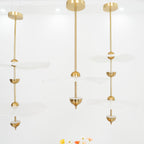 Lifestyle view of the Envolee Double Biscuit pendant light styled in a contemporary home