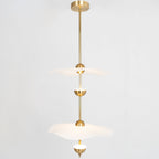 Envolee Double Biscuit pendant light shown against a neutral interior backdrop