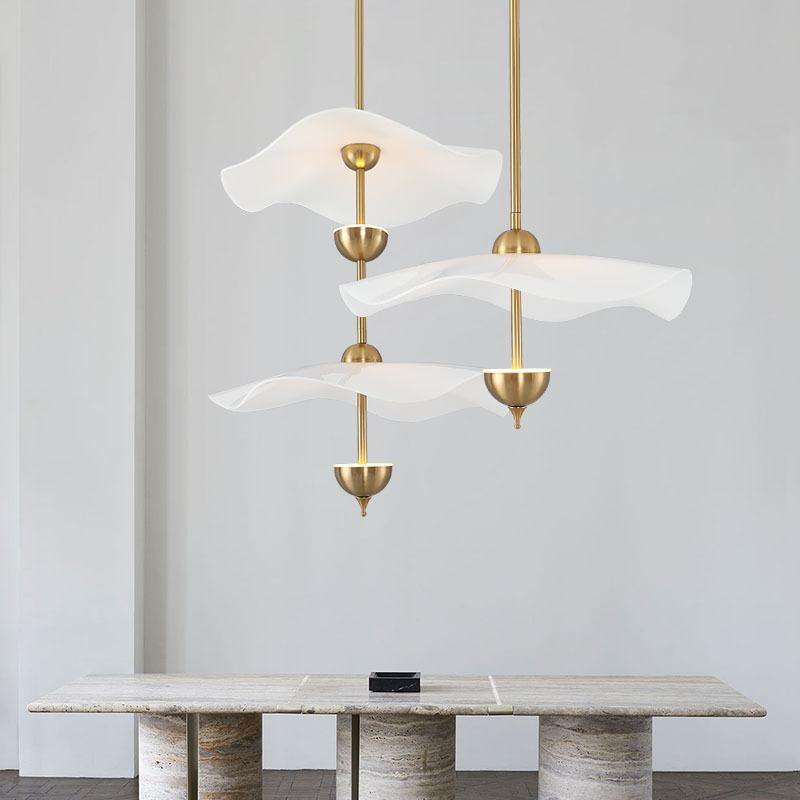 Envolee Double Biscuit pendant light shown against a neutral interior backdrop