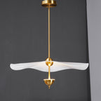 Envolee Double Biscuit pendant light shown against a neutral interior backdrop