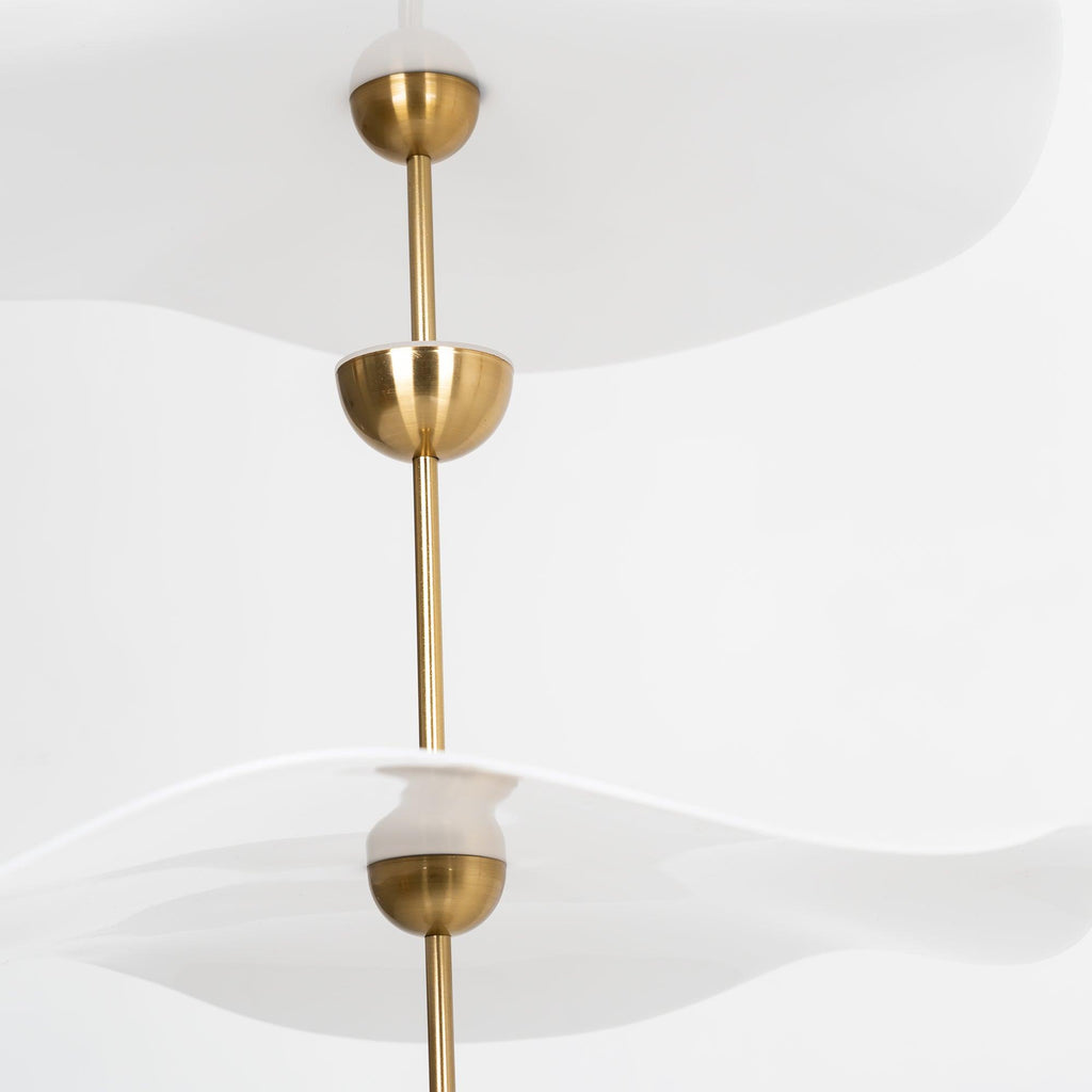 Envolee Double Biscuit pendant light shown against a neutral interior backdrop