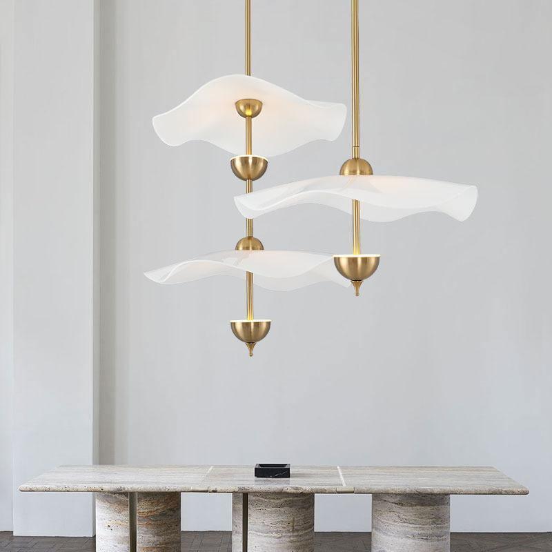 Envolee Double Biscuit pendant light shown against a neutral interior backdrop