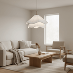 Ethereal Bloom pendant light detail of the gleaming gold canopy and ceiling fitting