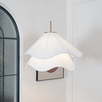 Ethereal Bloom plug-in pendant light suspended in a warm-toned room setting