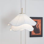 Ethereal Bloom plug-in pendant light side profile showing the depth of the shade