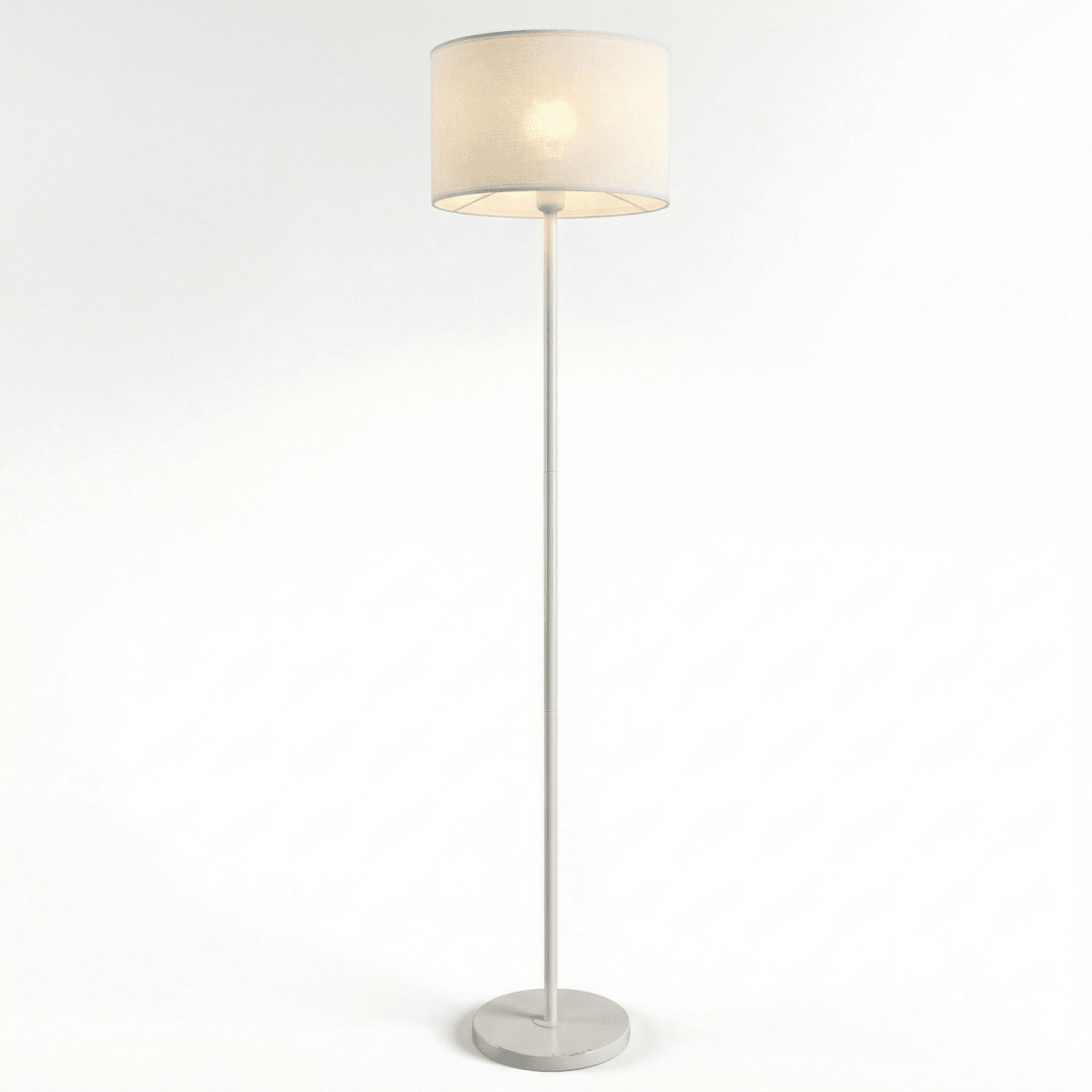 Gulvlampe, stofdiffusor, mesh-skærm, blødt stemningslys