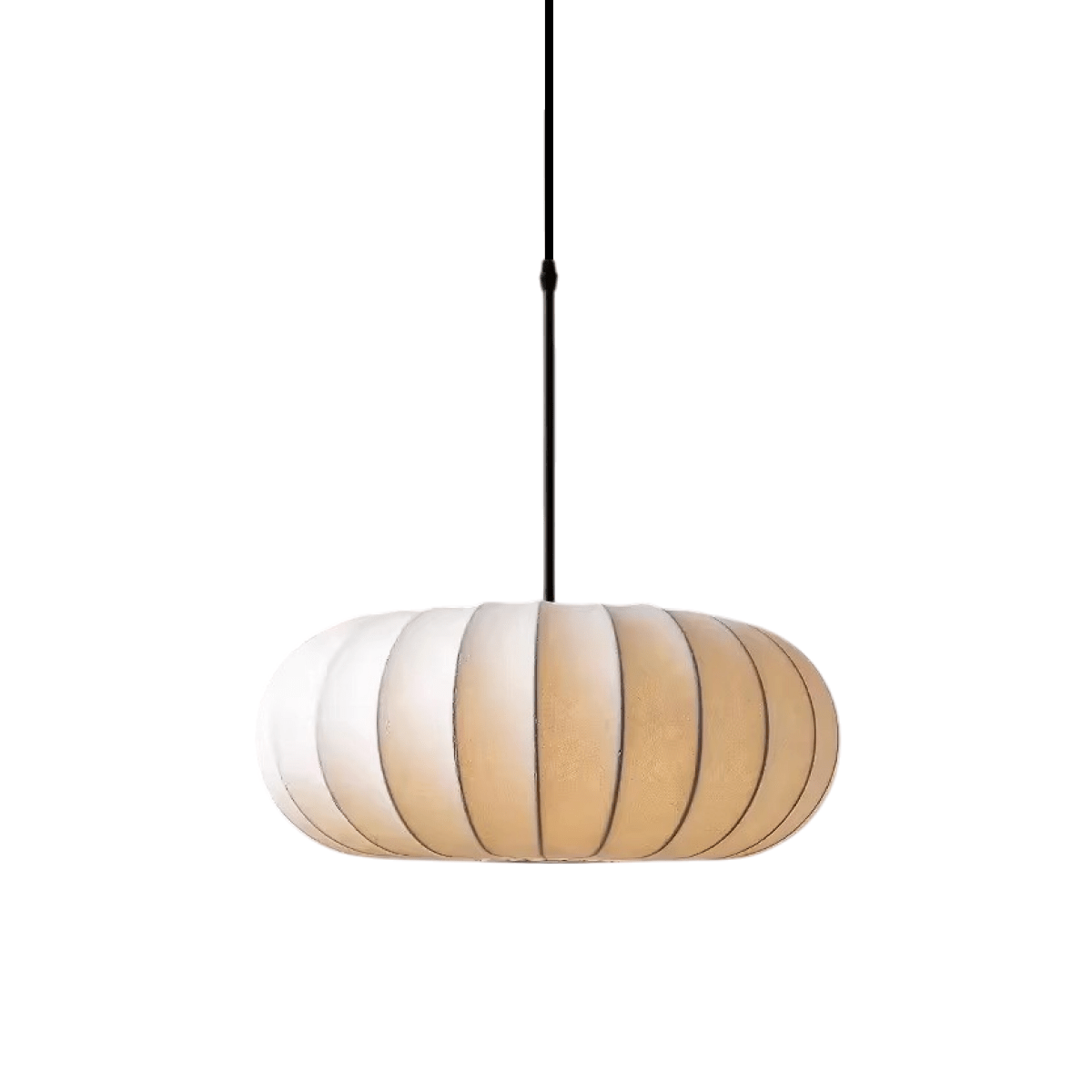 Rund stoffskjerm pendellampe med takfeste, 12 tommer diameter