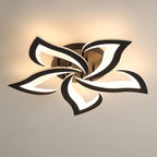 Blomsterformet loftslampe i jern, akryl LED-diffuser, 12 tommer