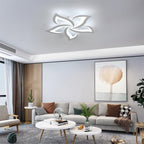 Blomsterformet loftslampe i jern, akryl LED-diffuser, 12 tommer