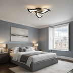 Blomsterformet loftslampe i jern, akryl LED-diffuser, 12 tommer