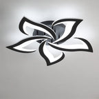 Blomsterformet loftslampe i jern, akryl LED-diffuser, 12 tommer