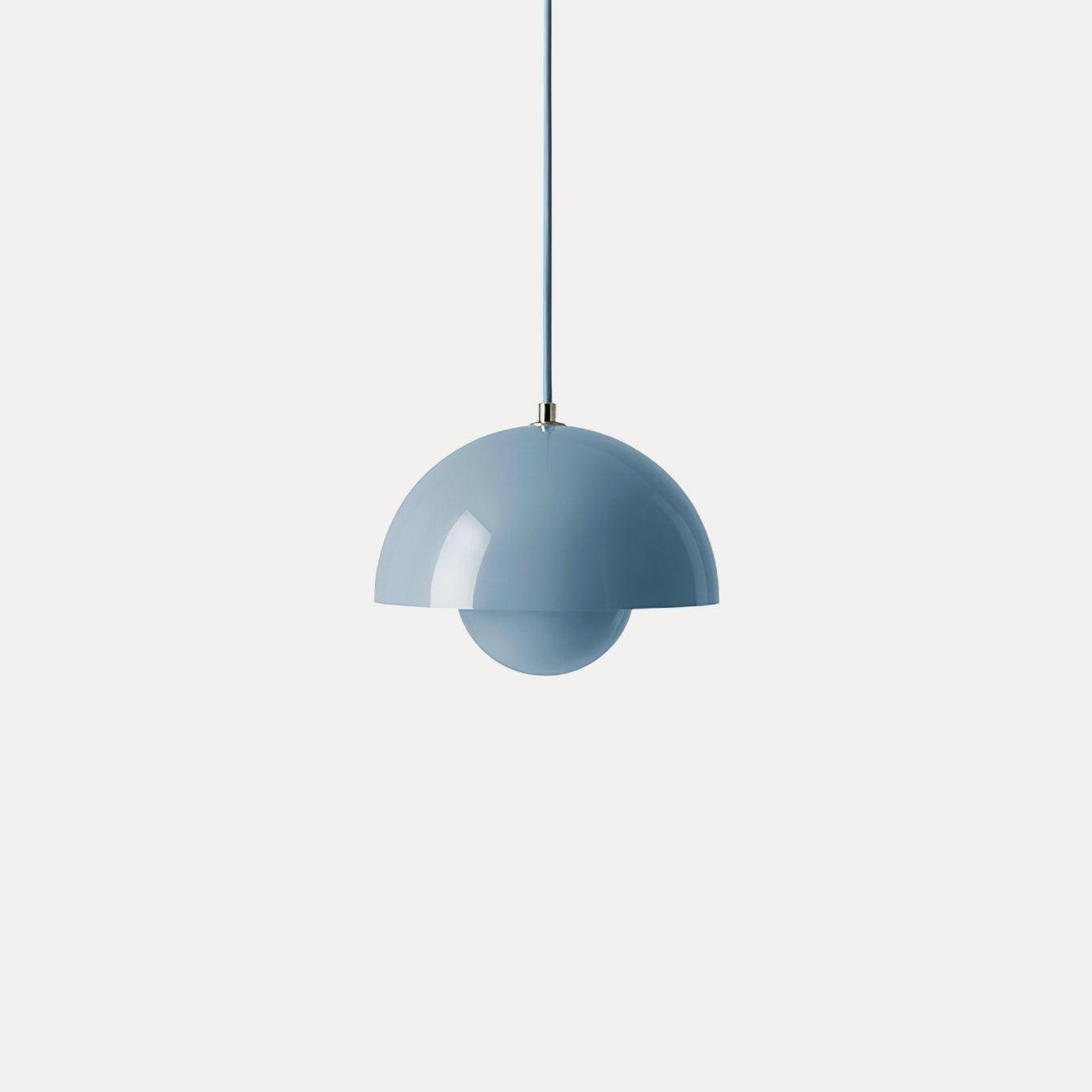 Flowerpot Pendant Light, Dual-Dome Aluminum Shade, Hardwired Ceiling Fixture