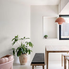 Flowerpot Pendant Light, Dual-Dome Aluminum Shade, Hardwired Ceiling Fixture