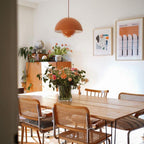 Flowerpot Pendant Light, Dual-Dome Aluminum Shade, Hardwired Ceiling Fixture