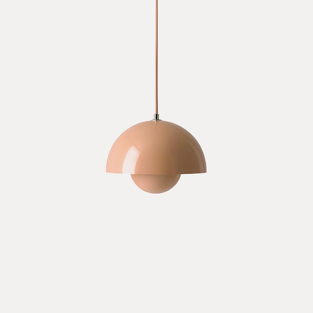 Flowerpot Pendant Light, Dual-Dome Aluminum Shade, Hardwired Ceiling Fixture