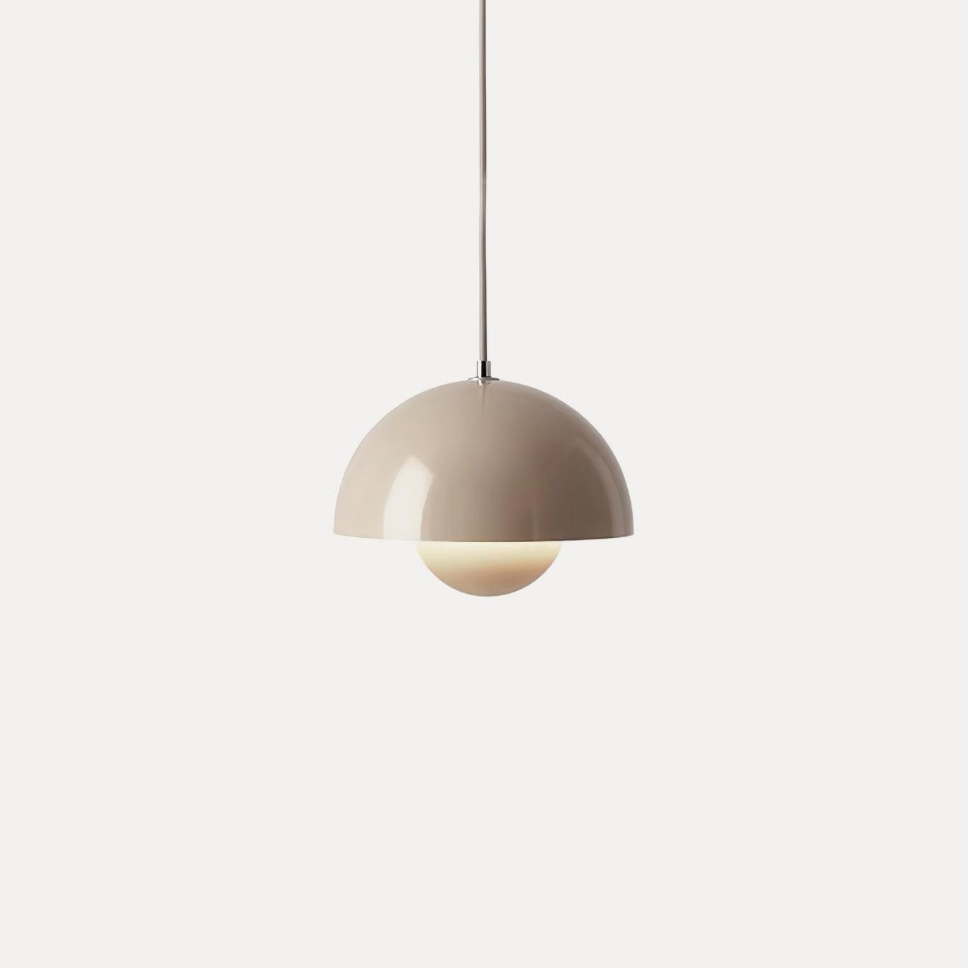Flowerpot Pendant Light, Dual-Dome Aluminum Shade, Hardwired Ceiling Fixture