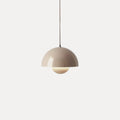 Flowerpot Pendant Light, Dual-Dome Aluminum Shade, Hardwired Ceiling Fixture