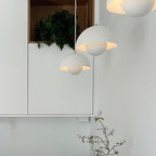 Flowerpot Pendant Light, Dual-Dome Aluminum Shade, Hardwired Ceiling Fixture