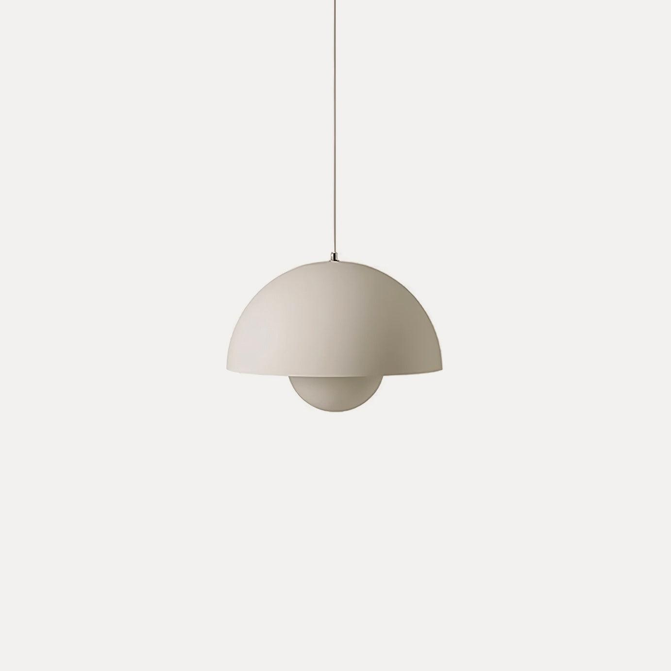 Flowerpot Pendant Light, Dual-Dome Aluminum Shade, Hardwired Ceiling Fixture