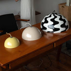 Flowerpot Pendant Light, Dual-Dome Aluminum Shade, Hardwired Ceiling Fixture