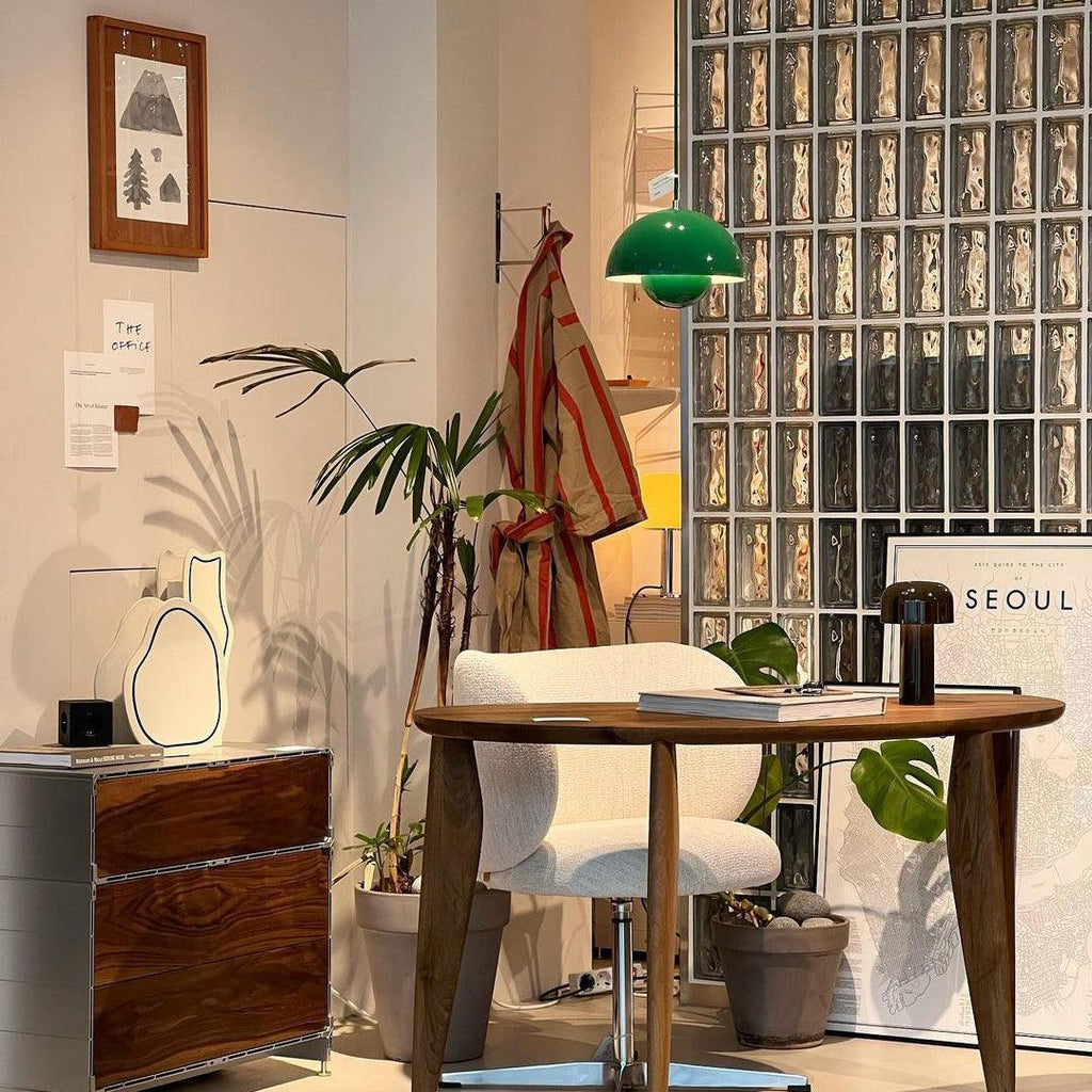 Flowerpot Pendant Light, Dual-Dome Aluminum Shade, Hardwired Ceiling Fixture