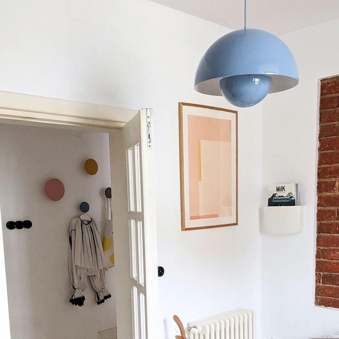 Flowerpot Pendant Light, Dual-Dome Aluminum Shade, Hardwired Ceiling Fixture