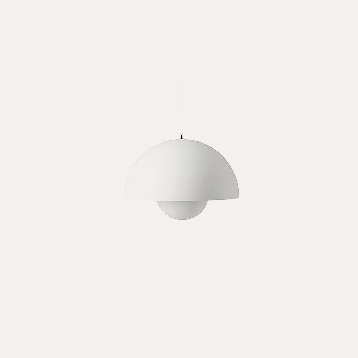 Flowerpot Pendant Light, Dual-Dome Aluminum Shade, Hardwired Ceiling Fixture