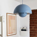 Flowerpot Pendant Light, Dual-Dome Aluminum Shade, Hardwired Ceiling Fixture