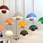 Flowerpot Pendant Light, Dual-Dome Aluminum Shade, Hardwired Ceiling Fixture