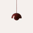 Flowerpot Pendant Light, Dual-Dome Aluminum Shade, Hardwired Ceiling Fixture